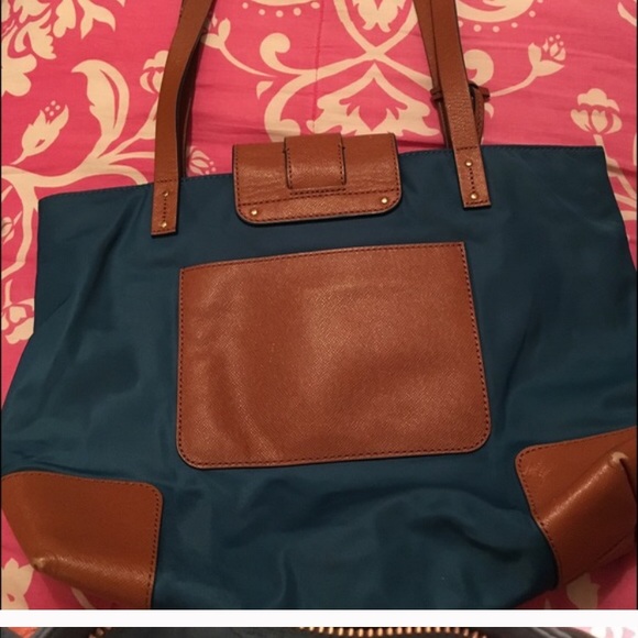 Tory Burch Penn leather and nylon tote - Picture 3 of 5